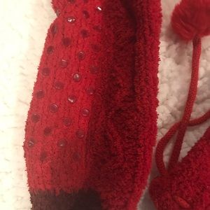 Soft bootie socks with ties